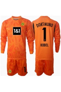 Borussia Dortmund Gregor Kobel #1 Keeper Babyklær Tredje Fotballdrakt til barn 2024-25 Lange ermer (+ Korte bukser)